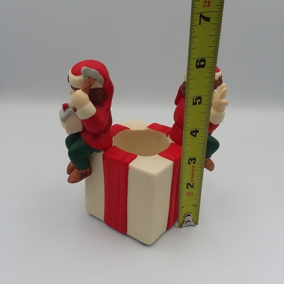 Partylite Santa's Elves Votive Holder Christmas Decor Holiday Gift Retired - Picture 11 of 11